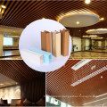 China manufacturer ceiling wpc panel indoor wooden suspended ceiling wpc ceiling decoration